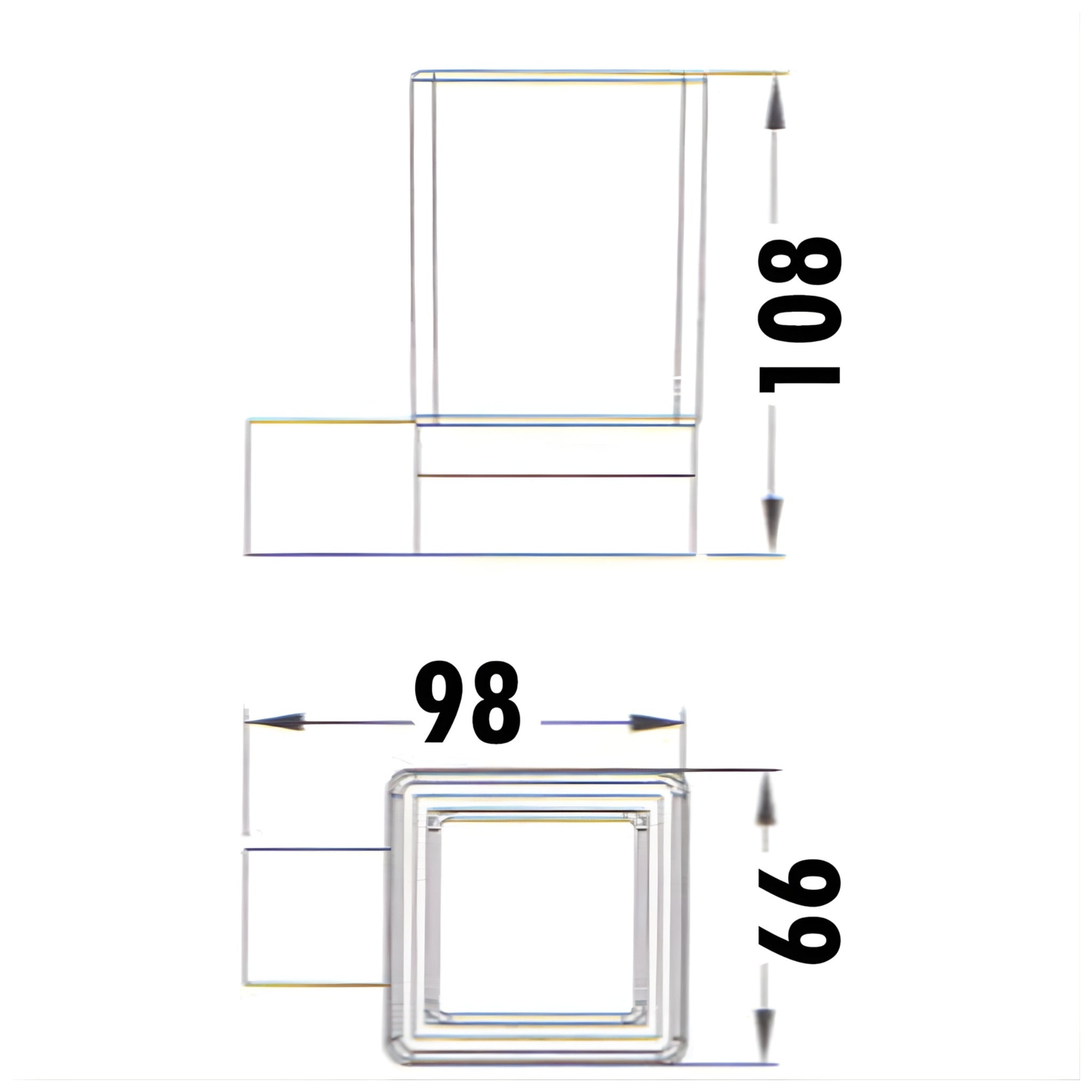IKON ROSA SINGLE TUMBLER HOLDER 108MM MATTE BLACK
