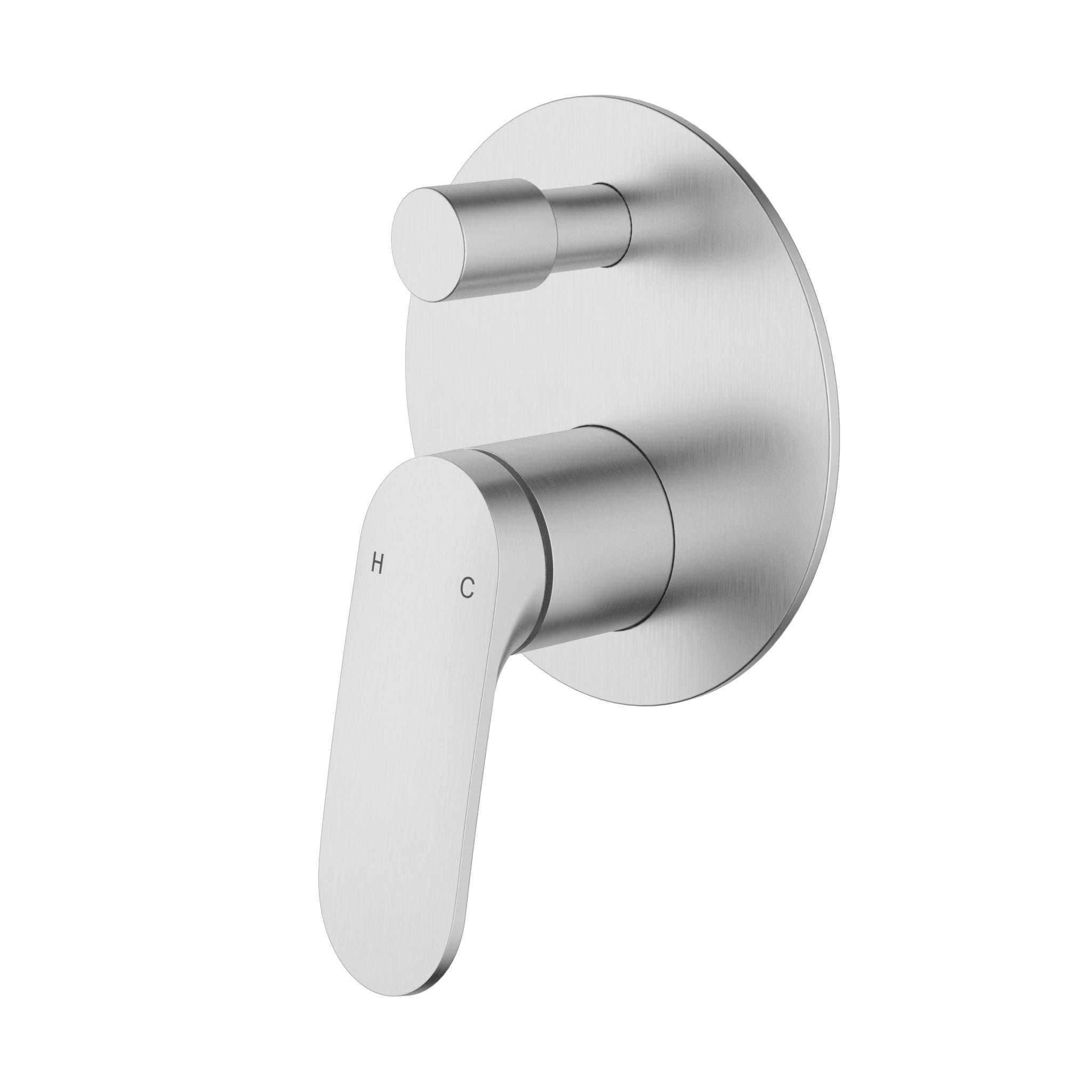 IKON SULU II LEAD FREE WALL DIVERTER MIXER TRIM KIT WITH ROUGH IN BODY 136MM BRUSHED NICKEL
