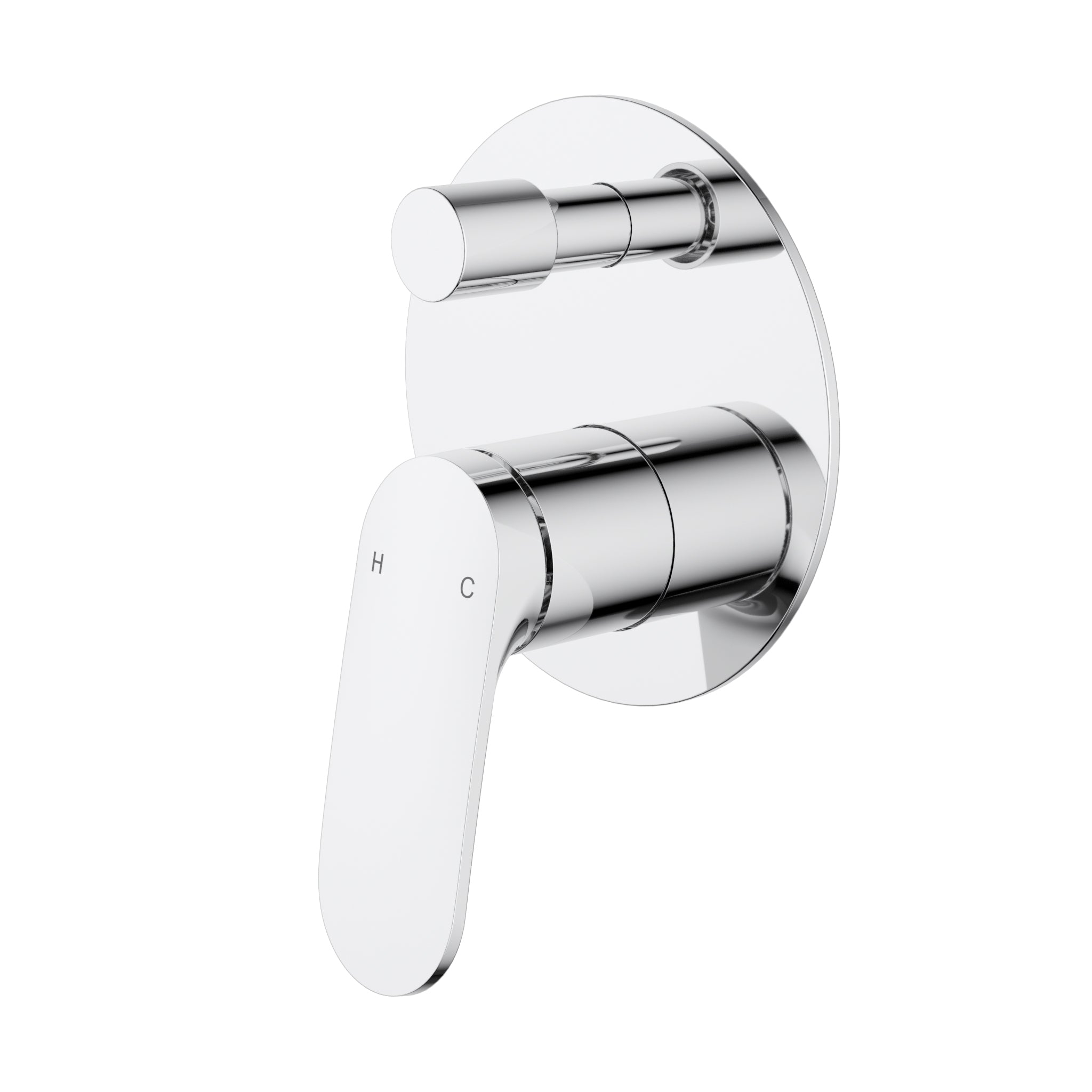 IKON SULU II LEAD FREE WALL DIVERTER MIXER TRIM KIT WITH ROUGH IN BODY 136MM CHROME