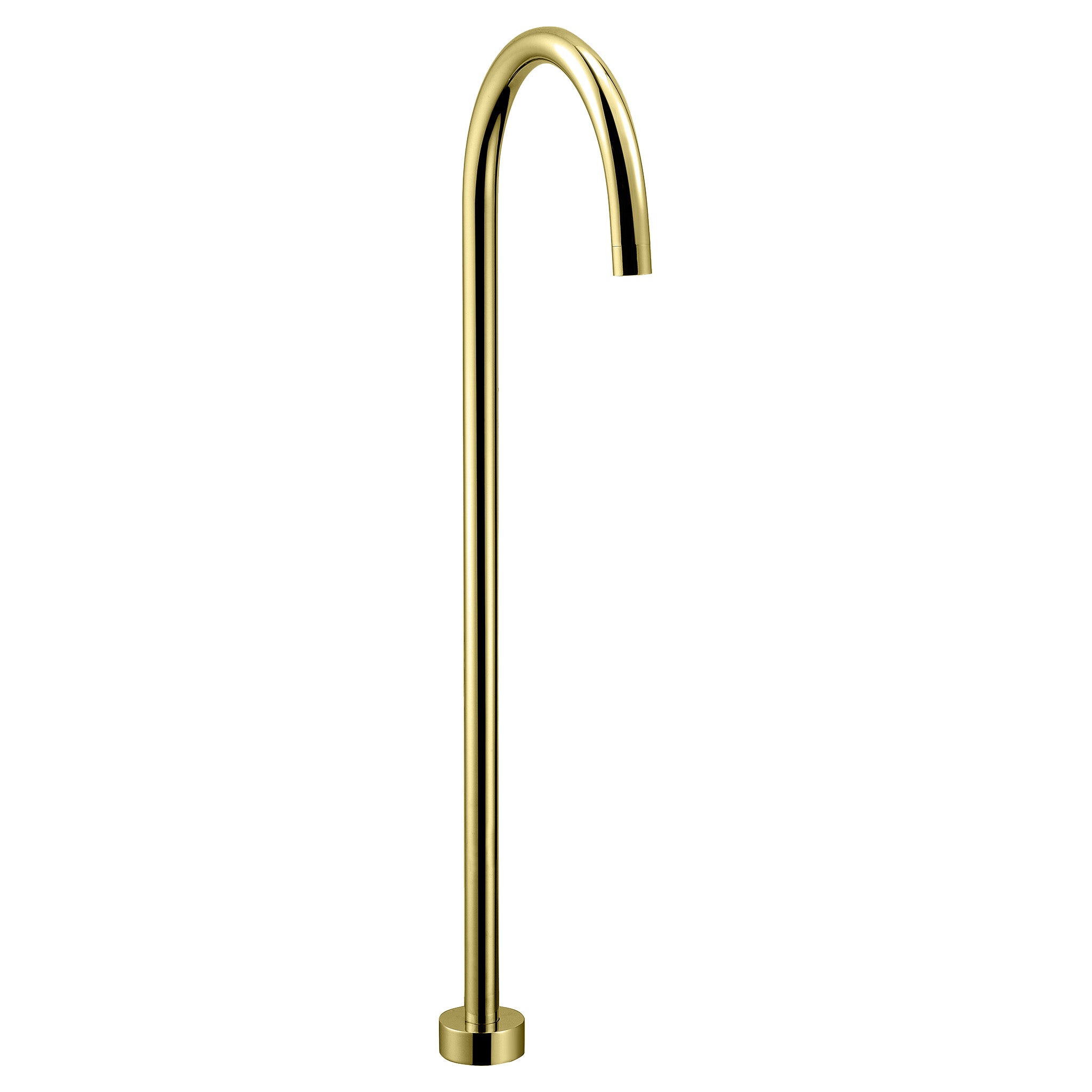 IKON YALE FREESTANDING BATH SPOUT 700MM BRUSHED GOLD