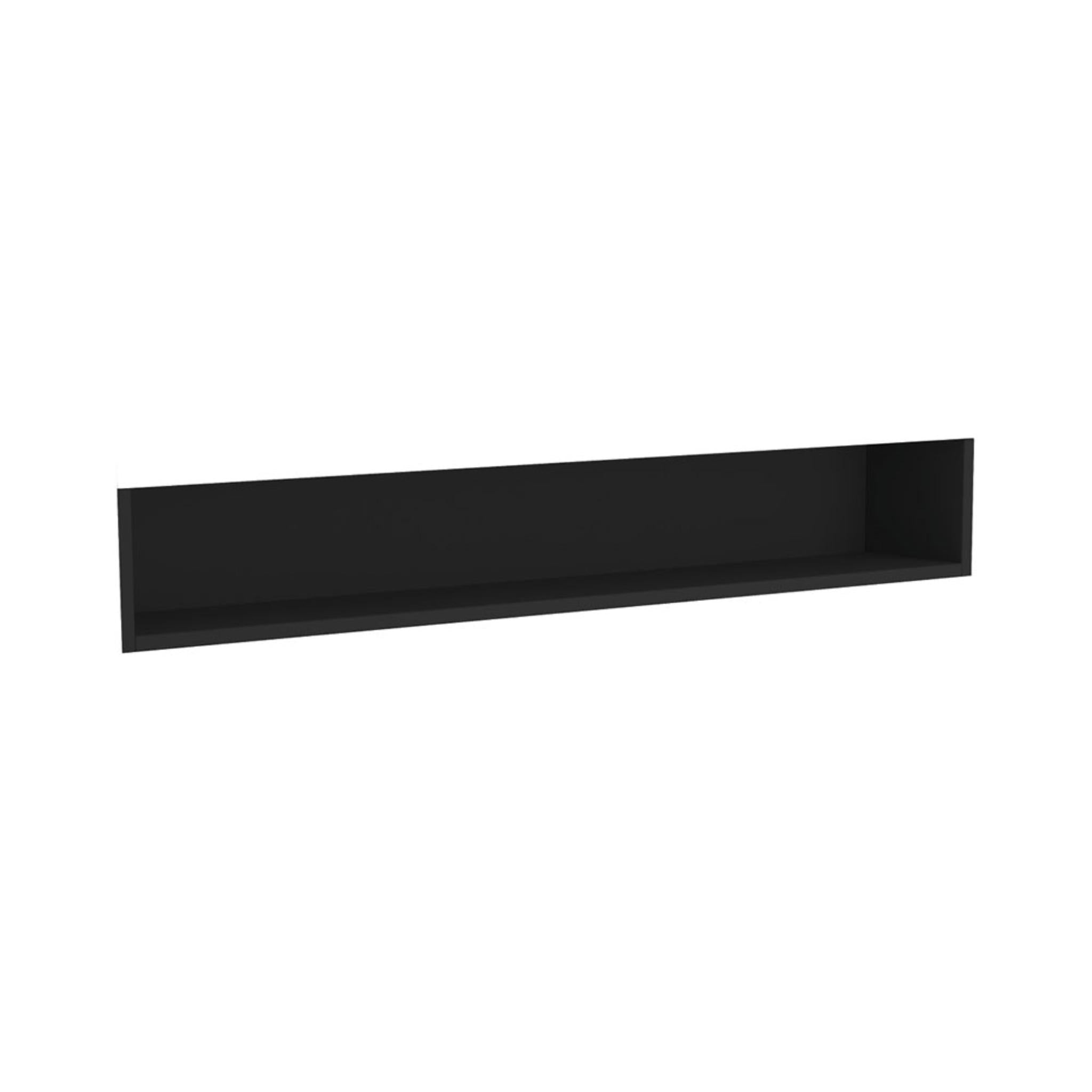 FIENZA SATIN BLACK DISPLAY SHELF INSERT FOR MIRROR CABINET 1200X176MM