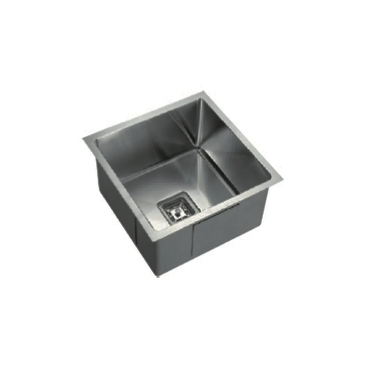 VEROTTI INOX SINGLE BOWL UNIVERSAL STAINLESS STEEL KITCHEN SINK GUN METAL 440MM