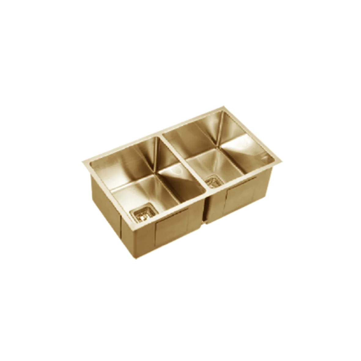 VEROTTI INOX DOUBLE BOWL UNIVERSAL STAINLESS STEEL KITCHEN SINK 865MM