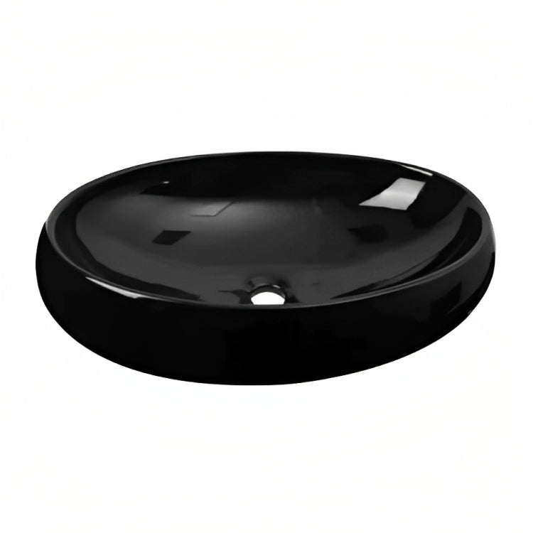 INSPIRE GLAZING FINE CERAMIC BASIN GLOSS BLACK 600MM