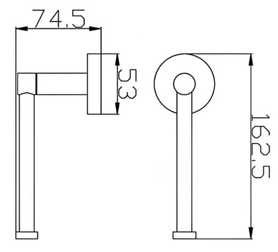 INSPIRE RONDO TOILET PAPER HOLDER BLACK