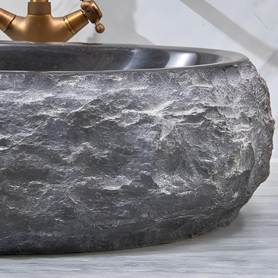 INFINITY ART BASIN NATURE STONE OVAL MARBLE 500MM