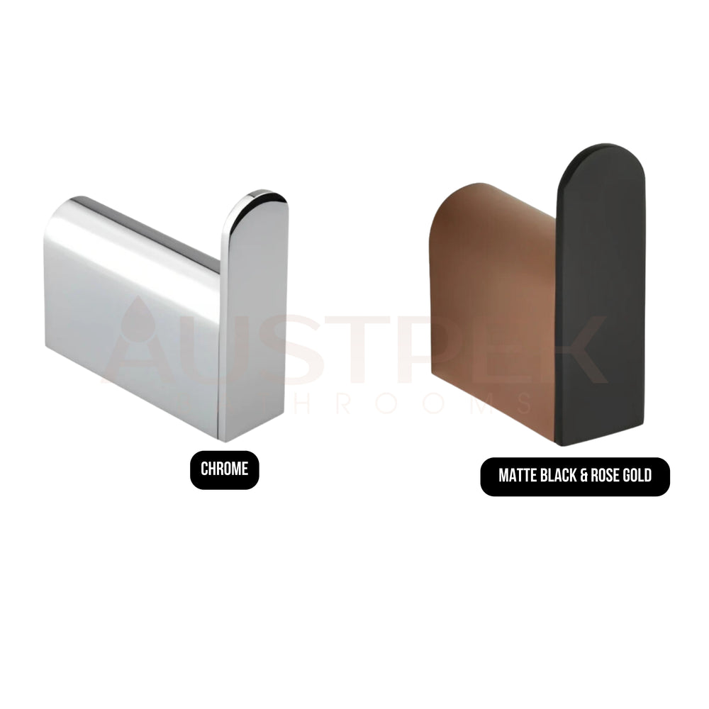 INSPIRE ZEVIO ROBE HOOK MATTE BLACK AND ROSE GOLD 46MM