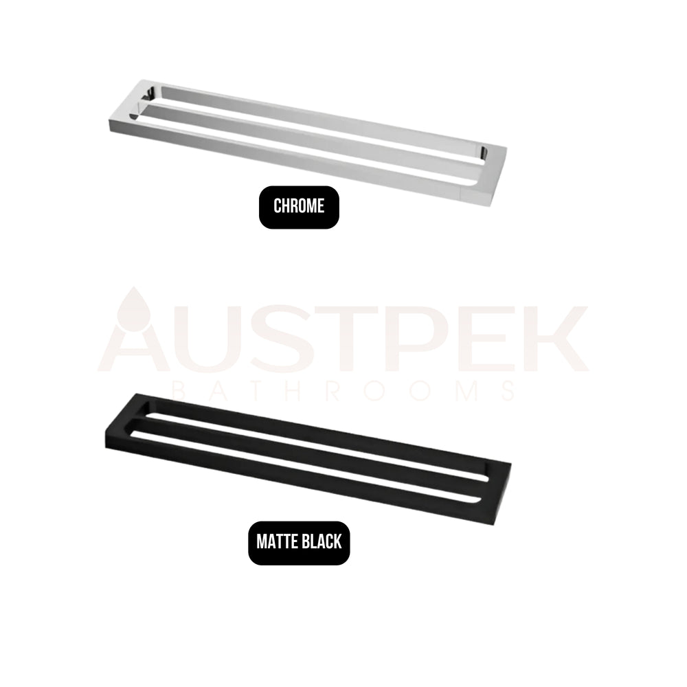 INSPIRE TARAN DOUBLE NON-HEATED TOWEL RAIL CHROME 600MM