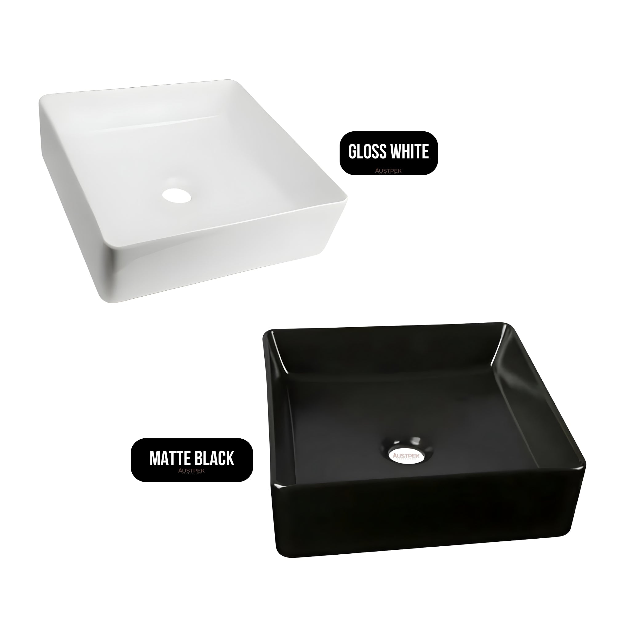 INSPIRE CUBIX FINE CERAMIC BASIN GLOSS WHITE 360MM