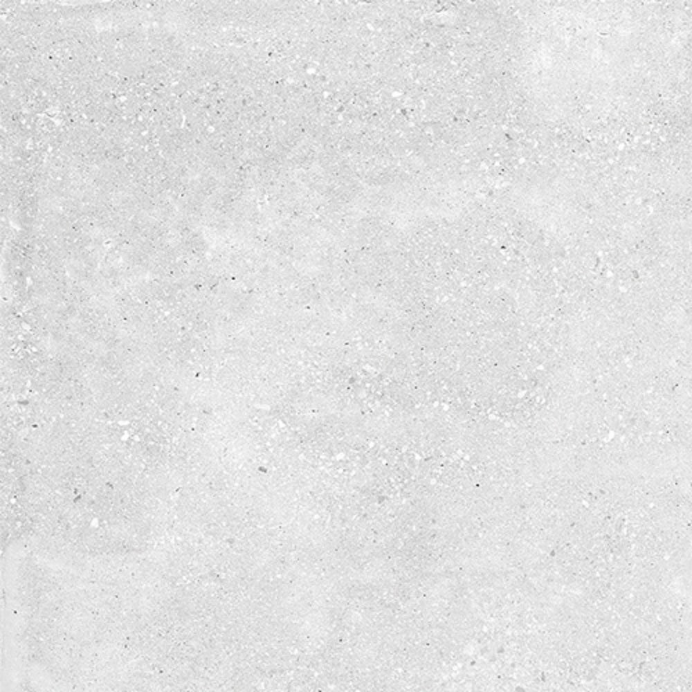 EVERSTONE STONE CEMENT WHITE POLISHED 600X600MM SQUARE TILE (PER BOX)