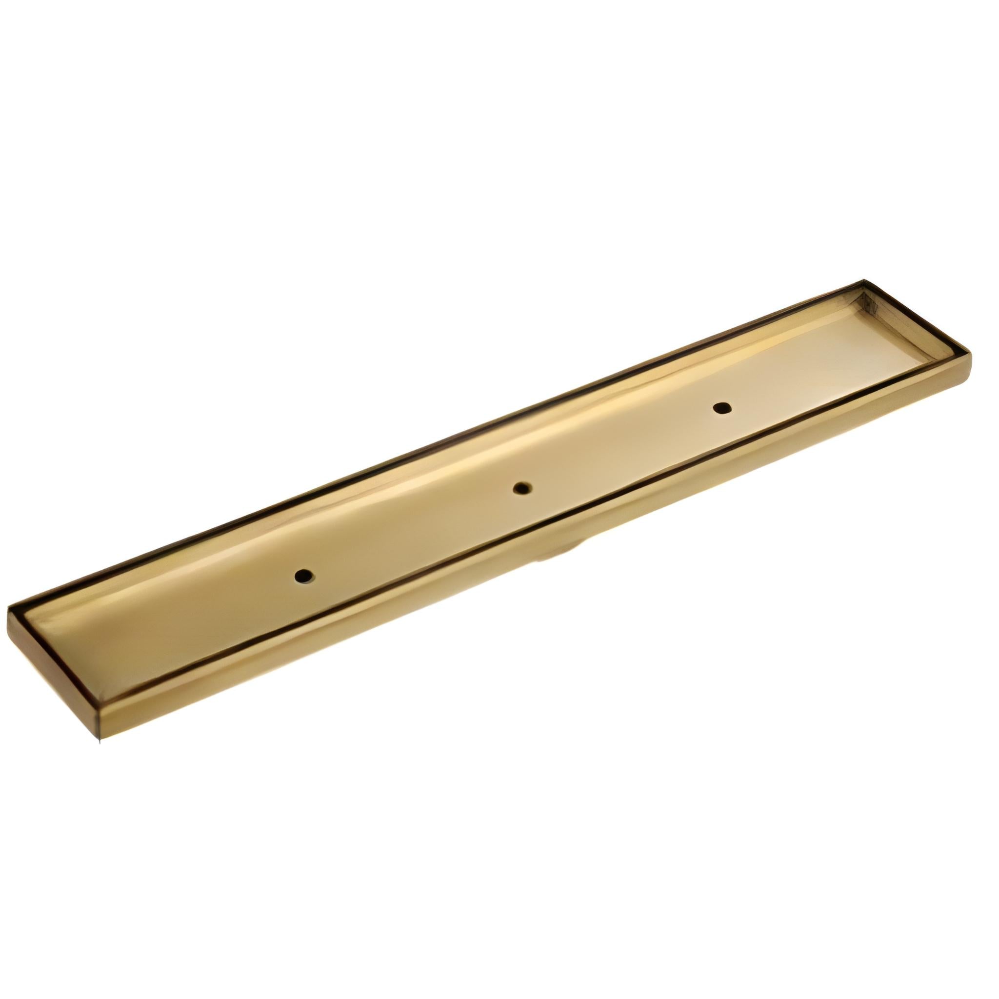 INFINITY TILE INSERT FLOOR DRAIN BRUSHED GOLD (MULTIPLE SIZES AVAILABLE)