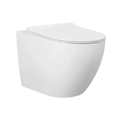 INSPIRE VOGHERA RIMLESS WALL-FACED TOILET PAN GLOSS WHITE