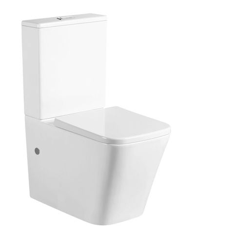 INSPIRE X-CUBE RIMLESS TOILET SUITE GLOSS WHITE