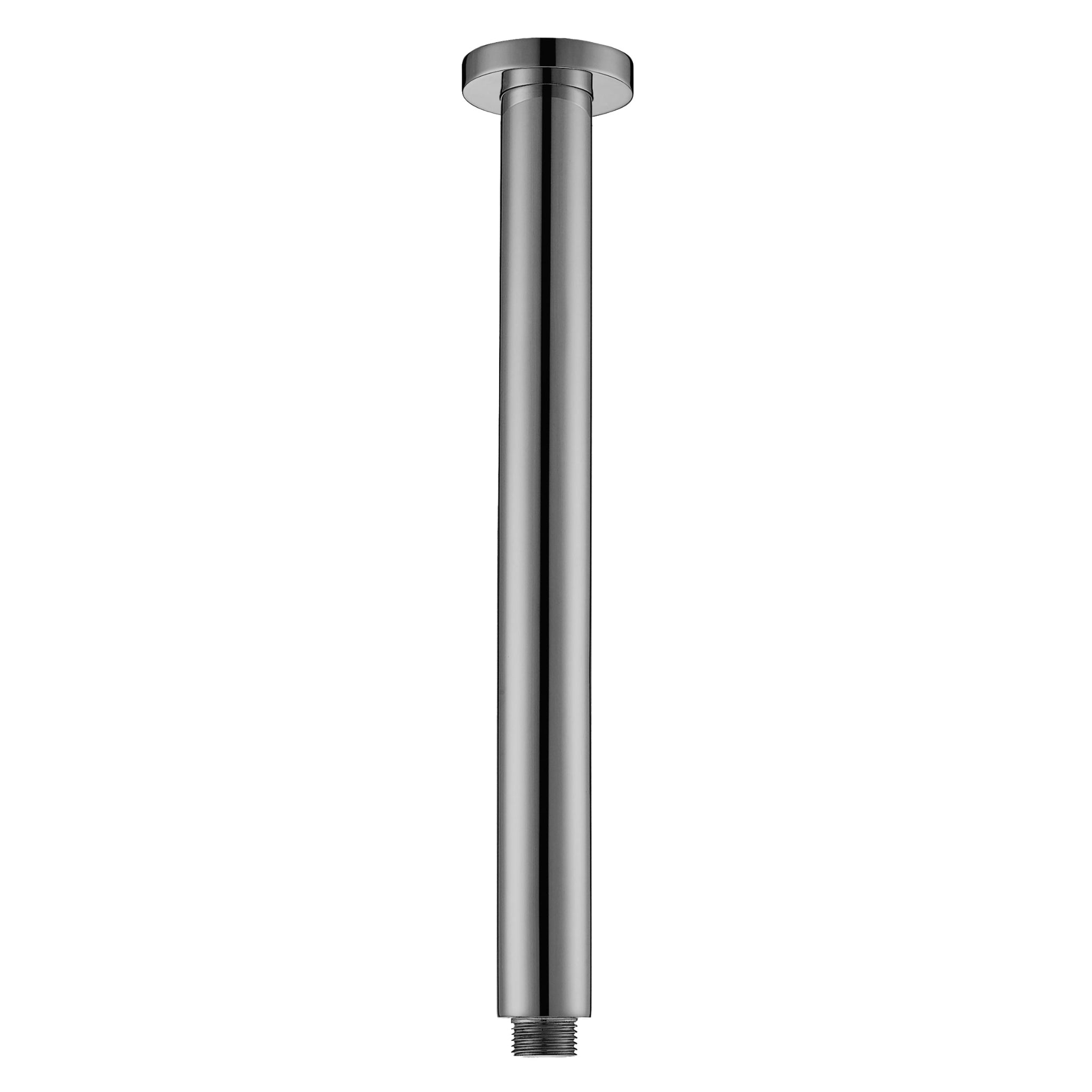 IKON ROUND VERTICAL SHOWER ARM 312MM STAINLESS STEEL