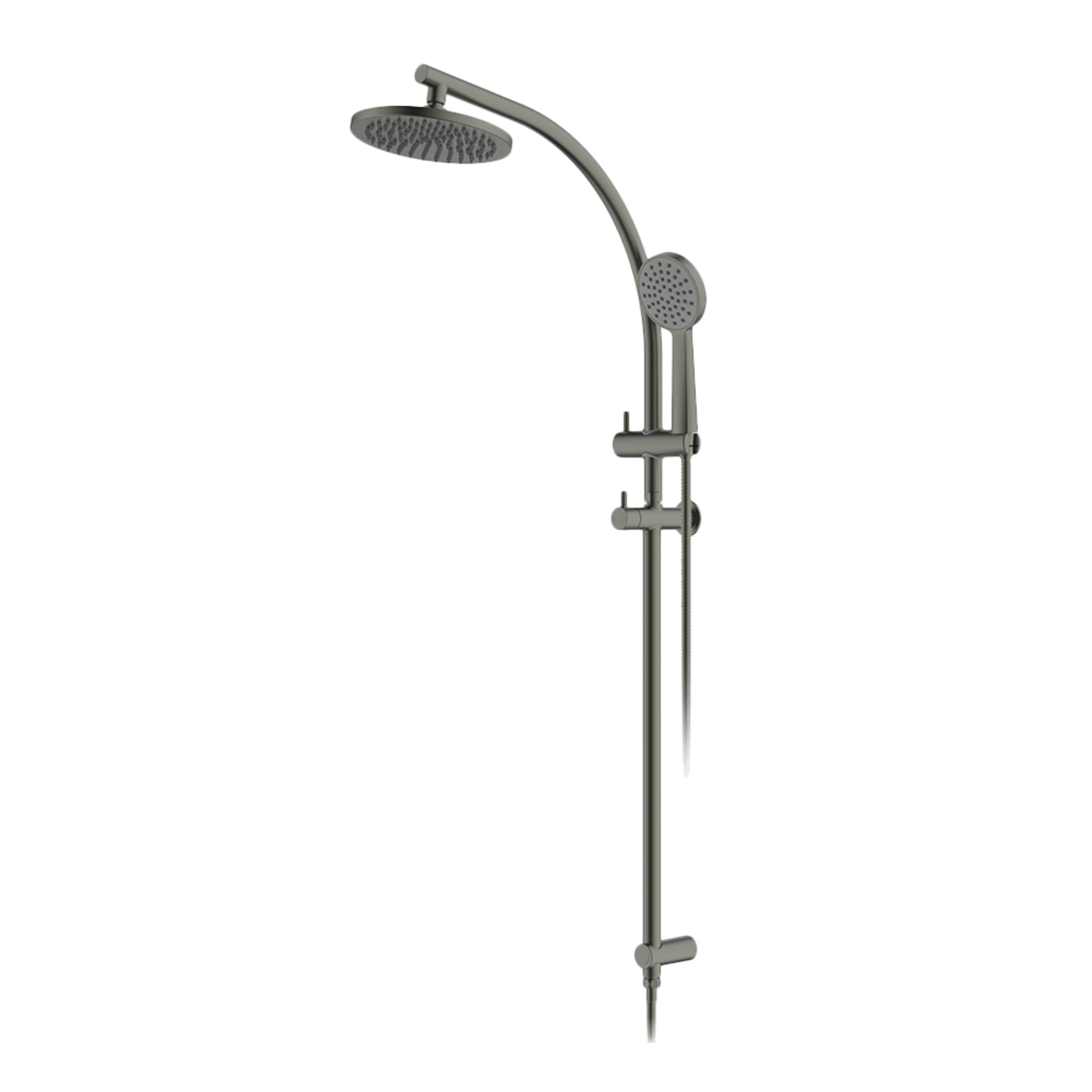 GARETH ASHTON CURVE SHOWER SYSTEM 1180MM GUN METAL