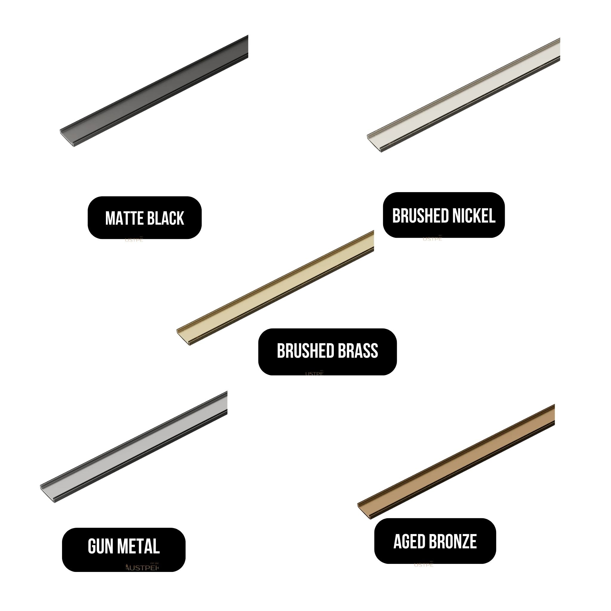 LINSOL EZYFLOW SERIES 24 TILE INSERT WASTE BRUSHED BRASS (CUSTOM AVAILABLE)