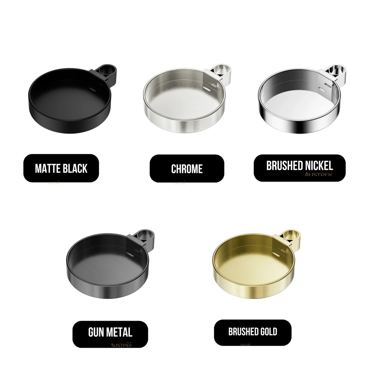NERO RAIL SHOWER SOAP DISH FOR 22MM SHOWER BAR 142MM GUN METAL