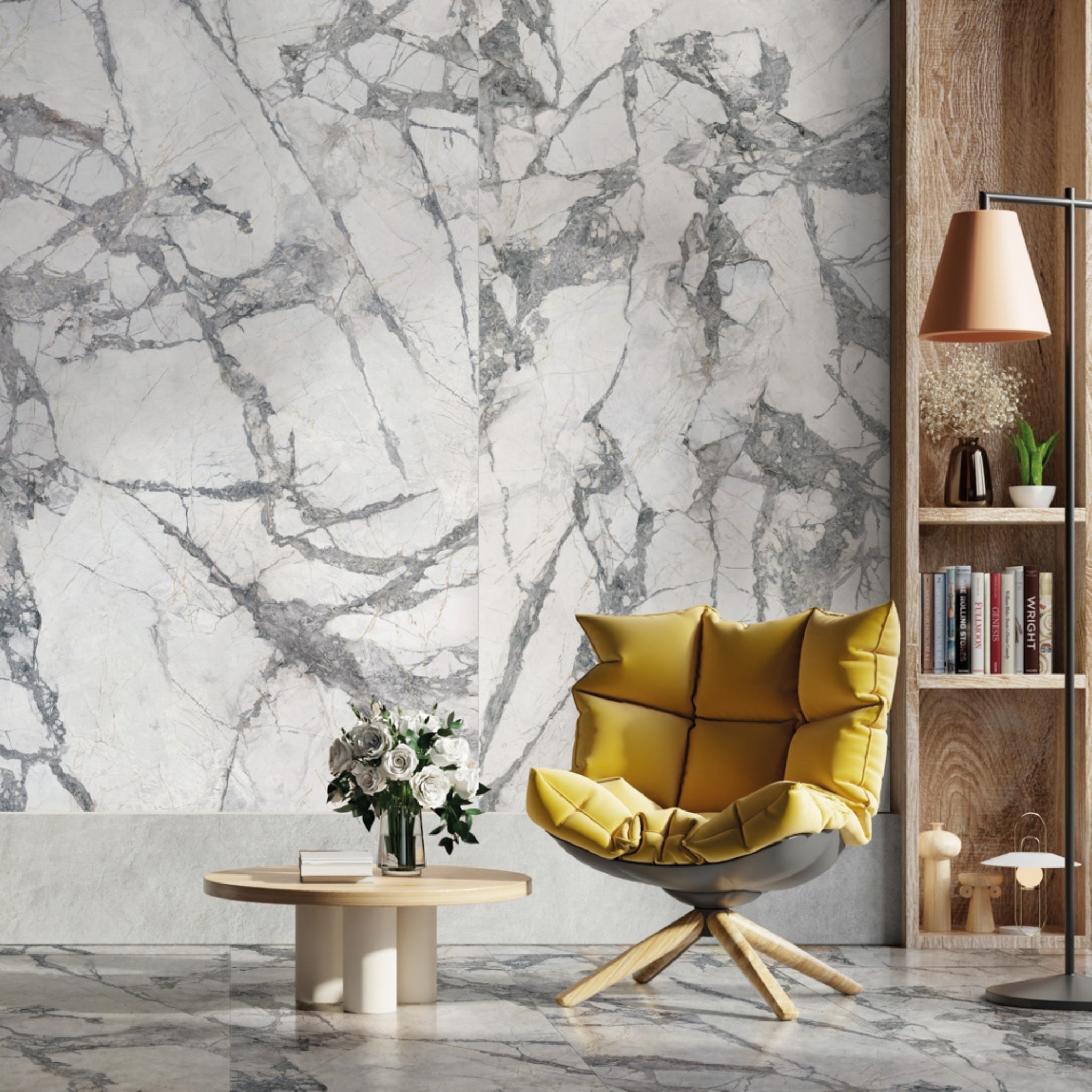 EVERSTONE MEGASLIM THIN SLABS INVISIBLE GREY 2700X1200MM RECTANGULAR SLAB (PER PACK)