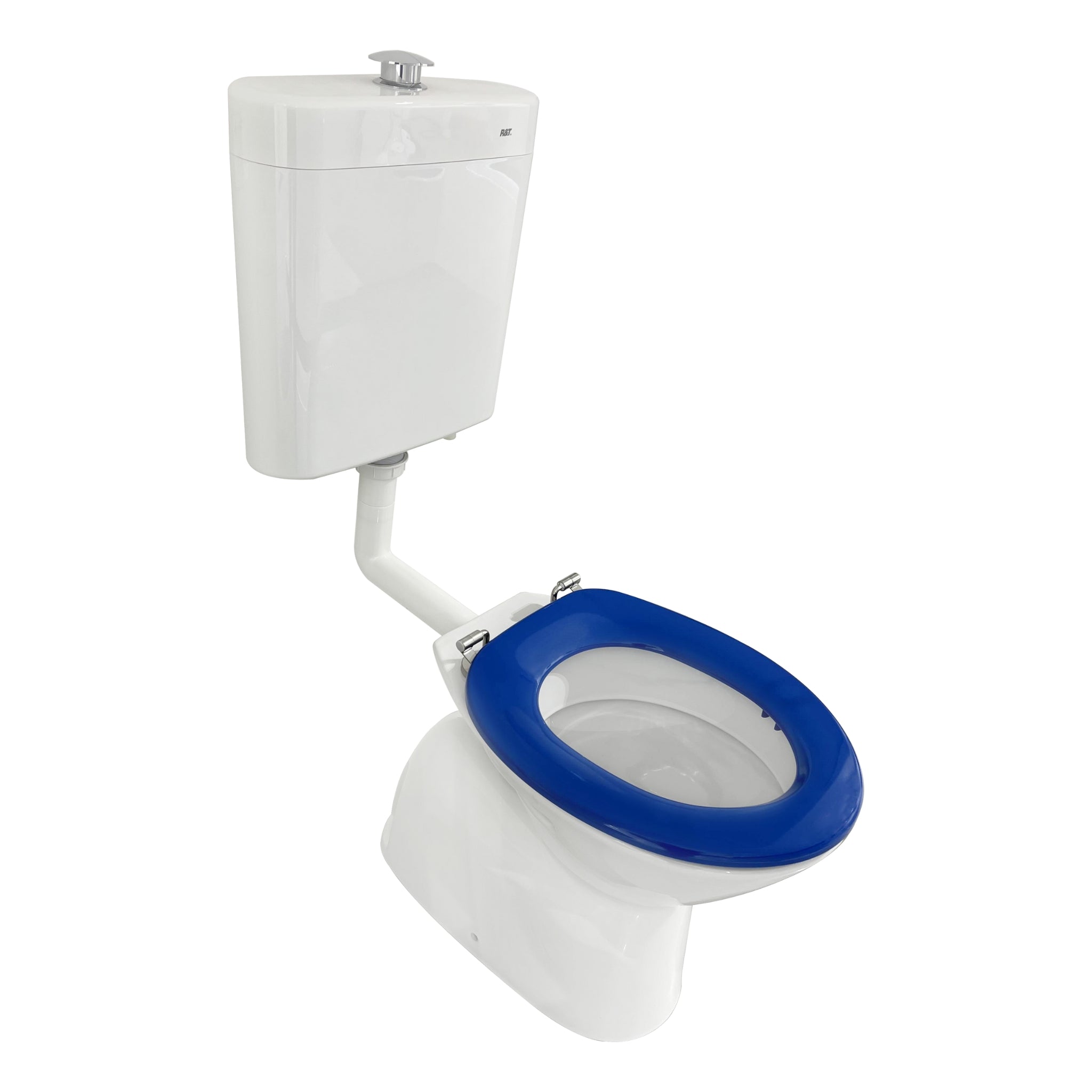 JOHNSON SUISSE SELECT ASSIST DELUXE CLOSE COUPLE PLASTIC LINK TOILET SUITE WHITE
