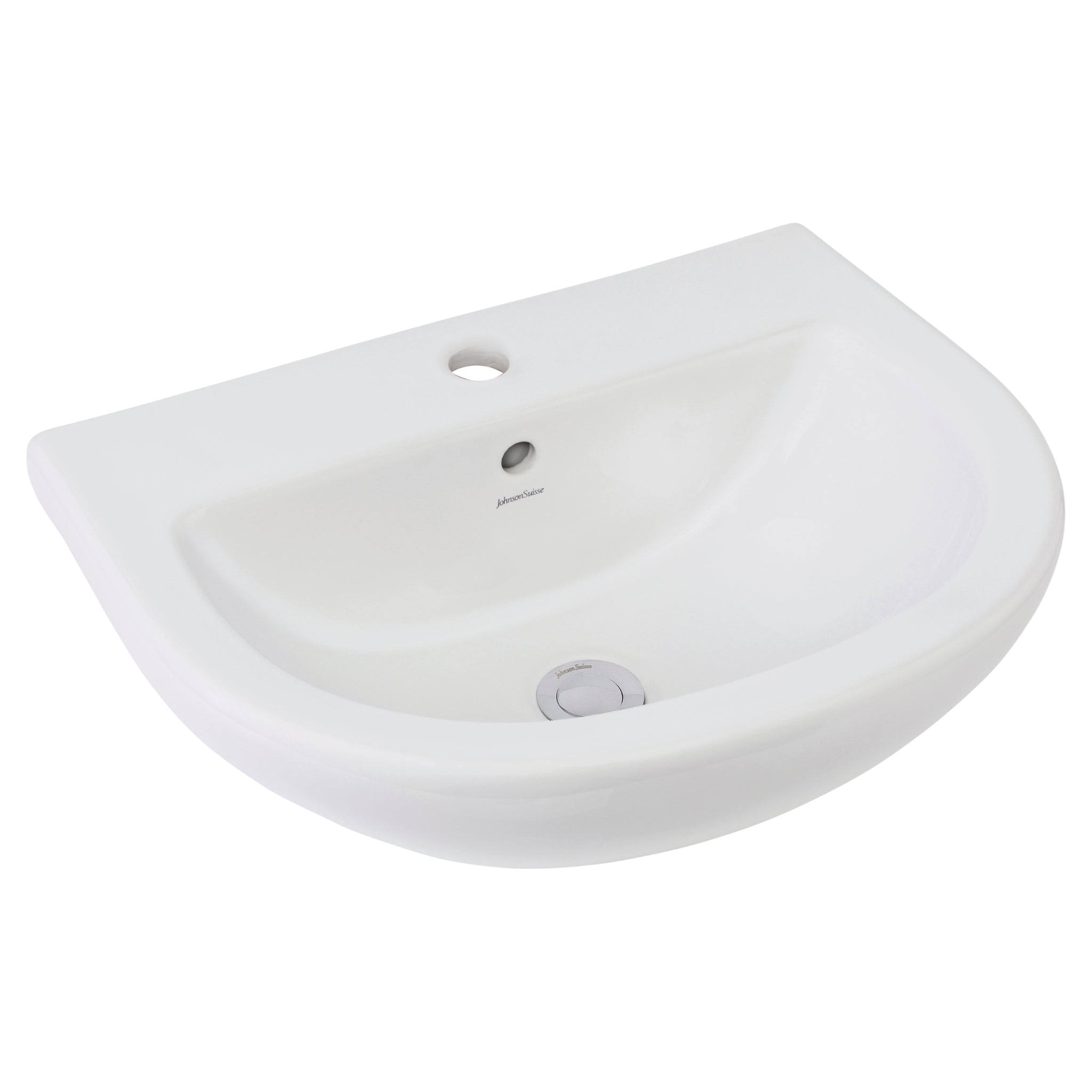 JOHNSON SUISSE COMO WALL HUNG BASINS WHITE 525MM