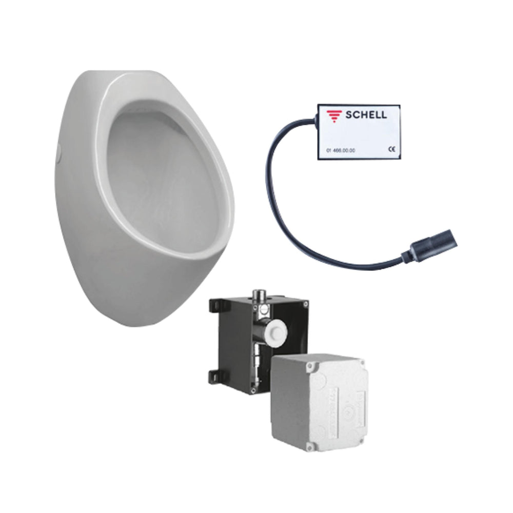 JOHNSON SUISSE LIFE ELECTRONIC WALL HUNG URINAL BACK ENTRY WHITE