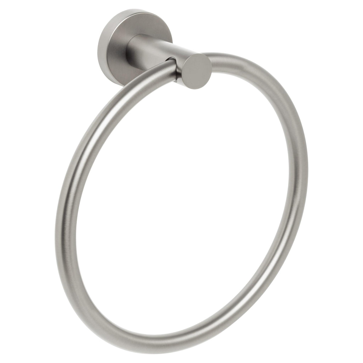 JOHNSON SUISSE VENEZIA TOWEL RING 177MM BRUSHED NICKEL II