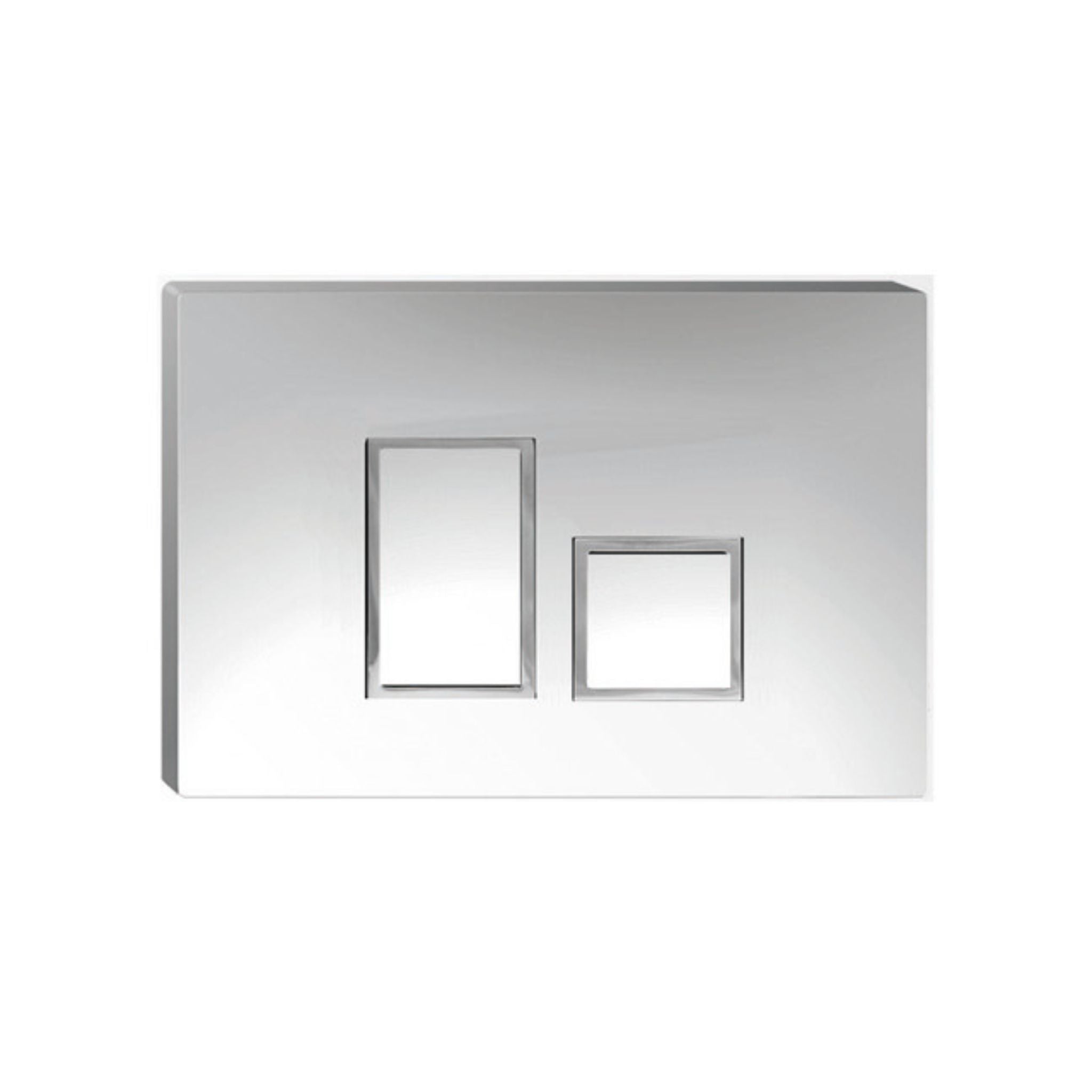 JOHNSON SUISSE IN-WALL ECONOFLUSH STEP FLUSH BUTTON 245MM MATTE CHROME