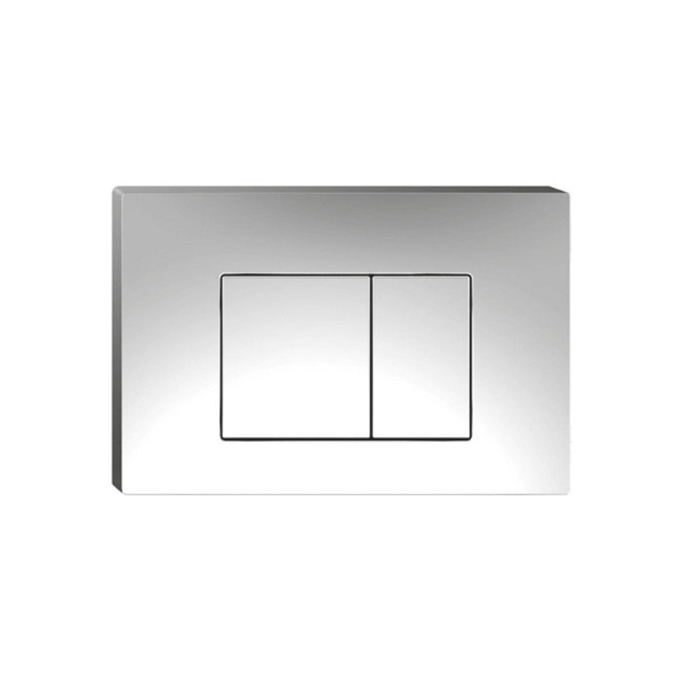 JOHNSON SUISSE IN-WALL ECONOFLUSH RECTANGLE FLUSH BUTTON 245MM POLISHED CHROME