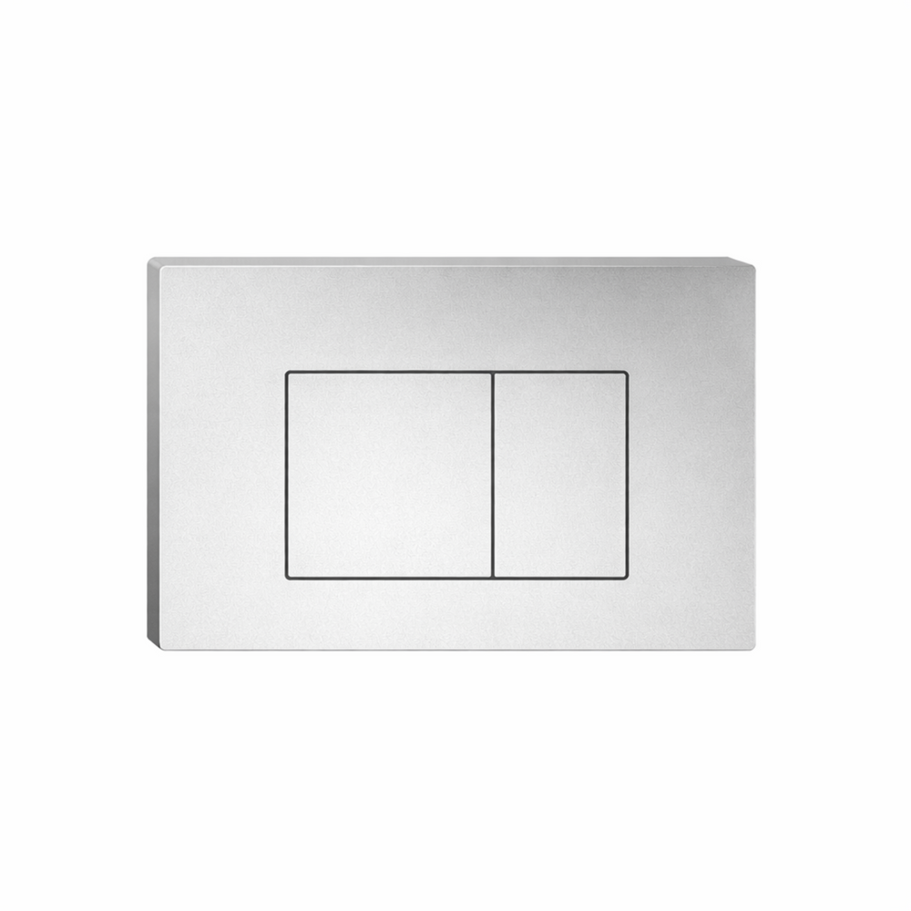 JOHNSON SUISSE IN-WALL ECONOFLUSH RECTANGLE FLUSH BUTTON 245MM MATTE CHROME
