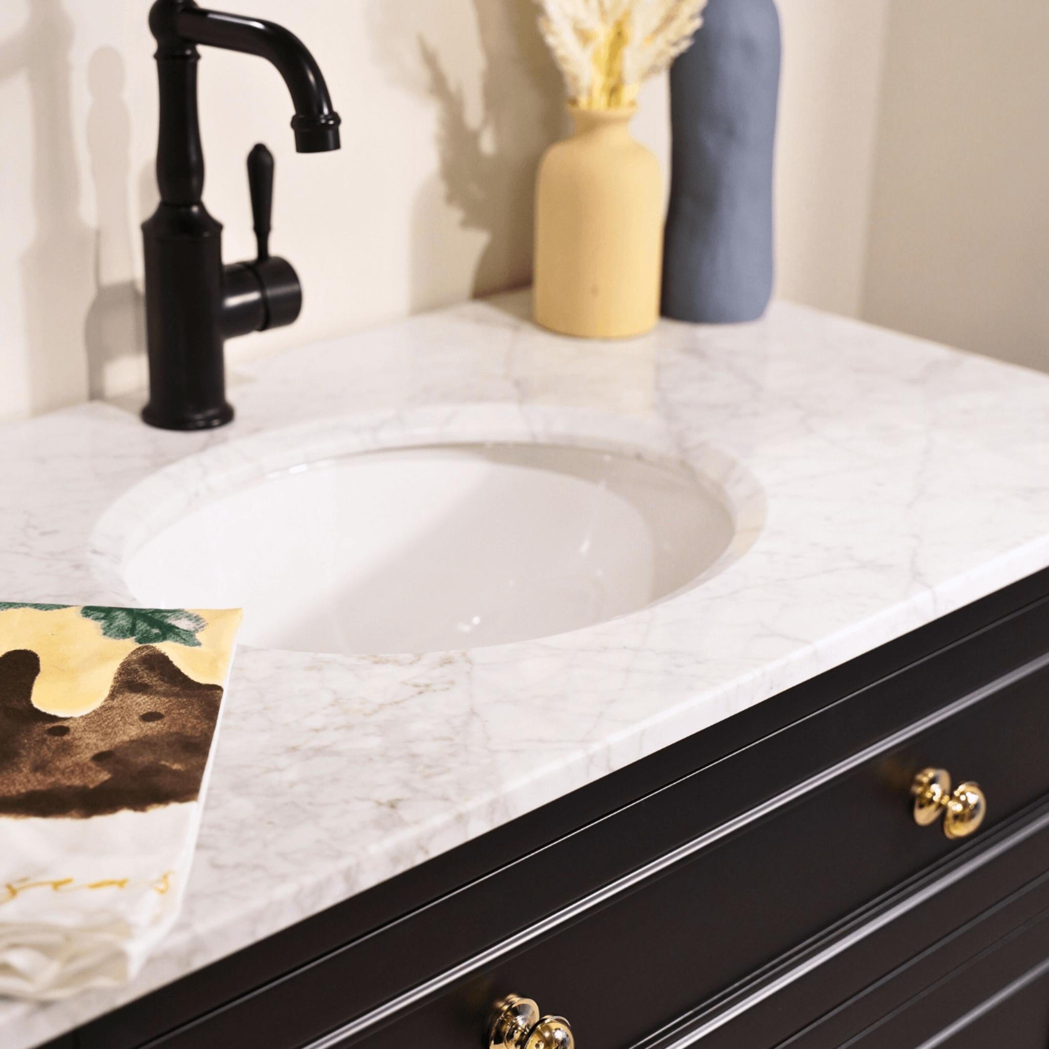 JOINERY BY BEARS AUDREY BLACK 1200MM SINGLE BOWL FLOOR STANDING VANITY PACKAGE