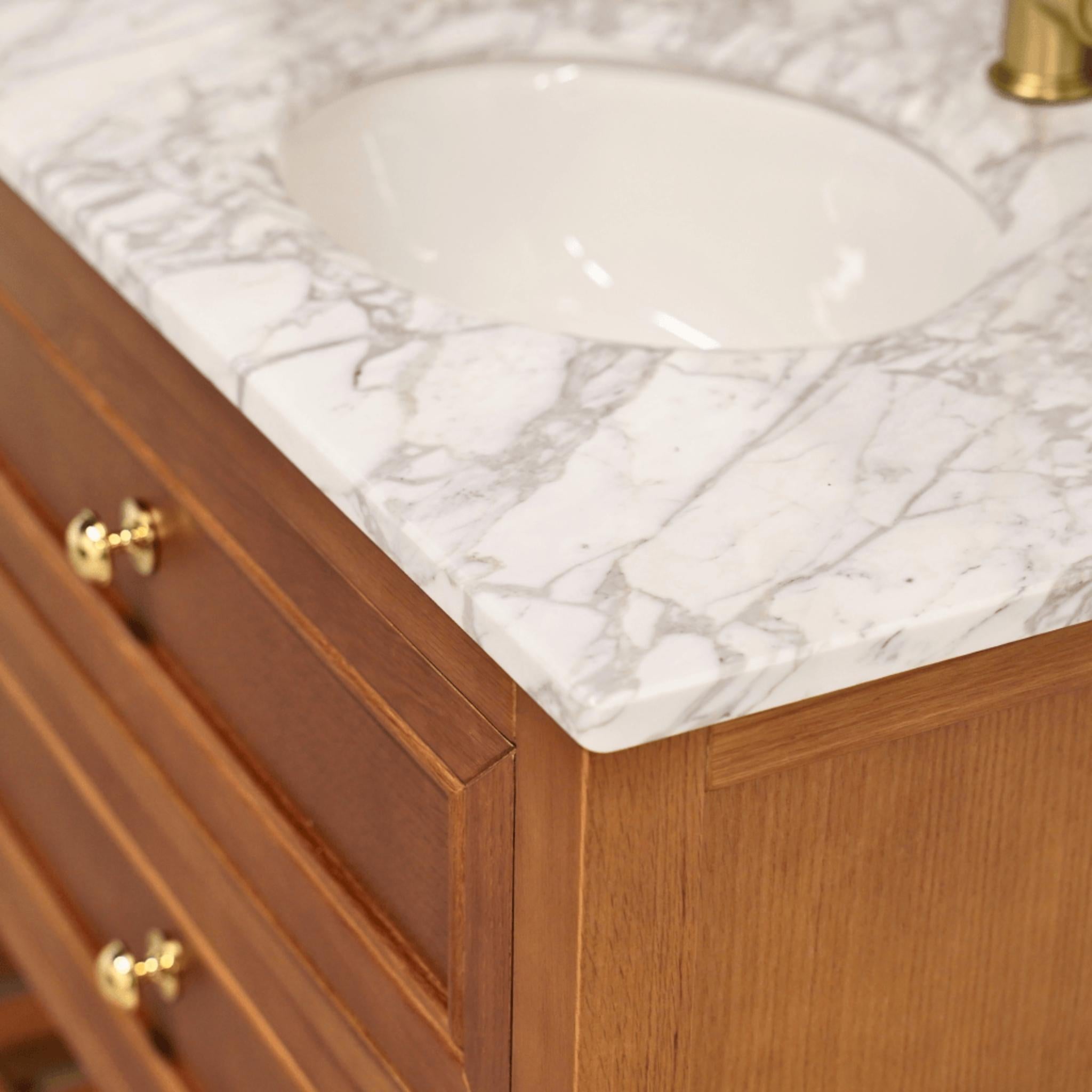 JOINERY BY BEARS AUDREY BROWN OAK 1200MM SINGLE BOWL FLOOR STANDING VANITY PACKAGE