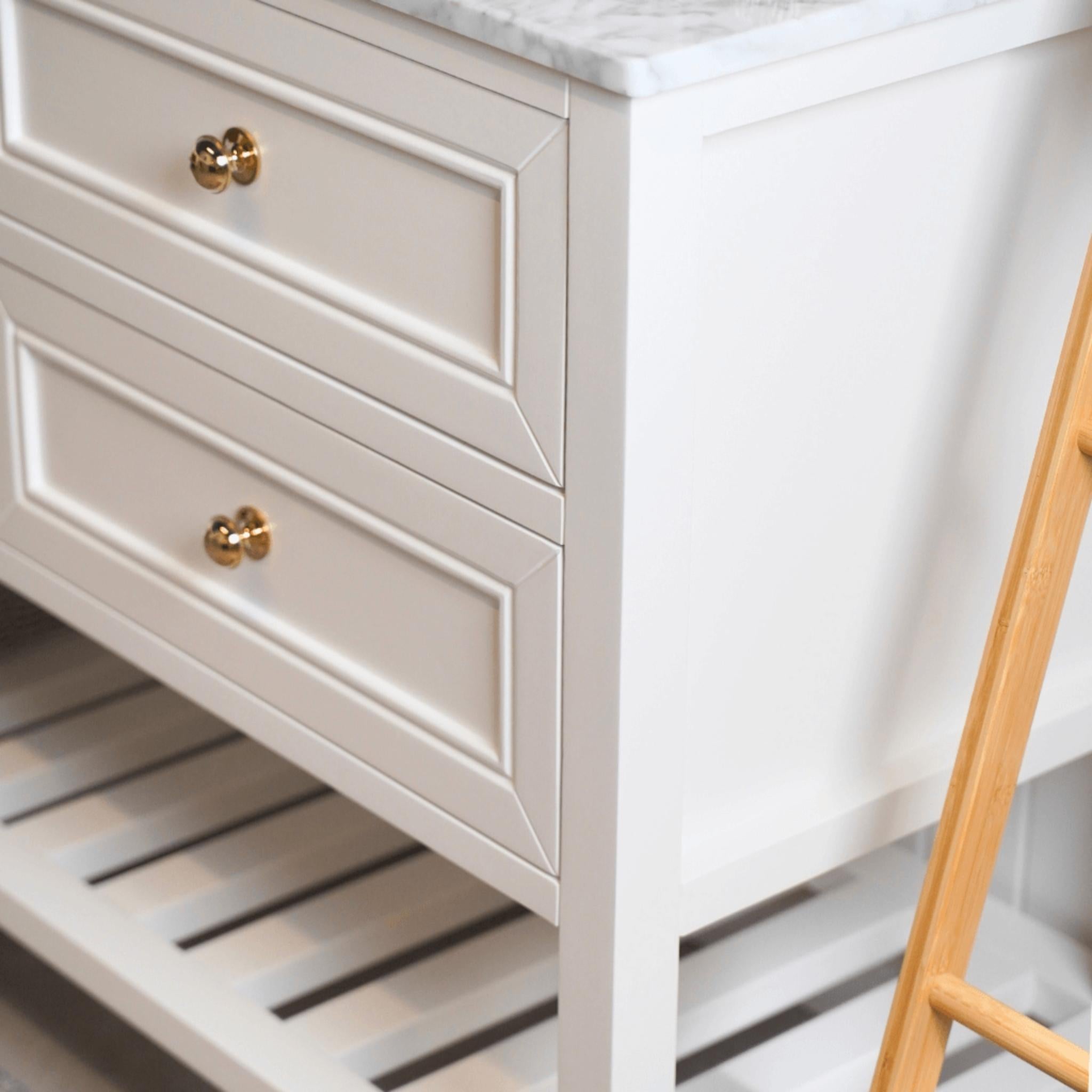 JOINERY BY BEARS AUDREY CLASSIC WHITE 1200MM SINGLE BOWL FLOOR STANDING VANITY PACKAGE