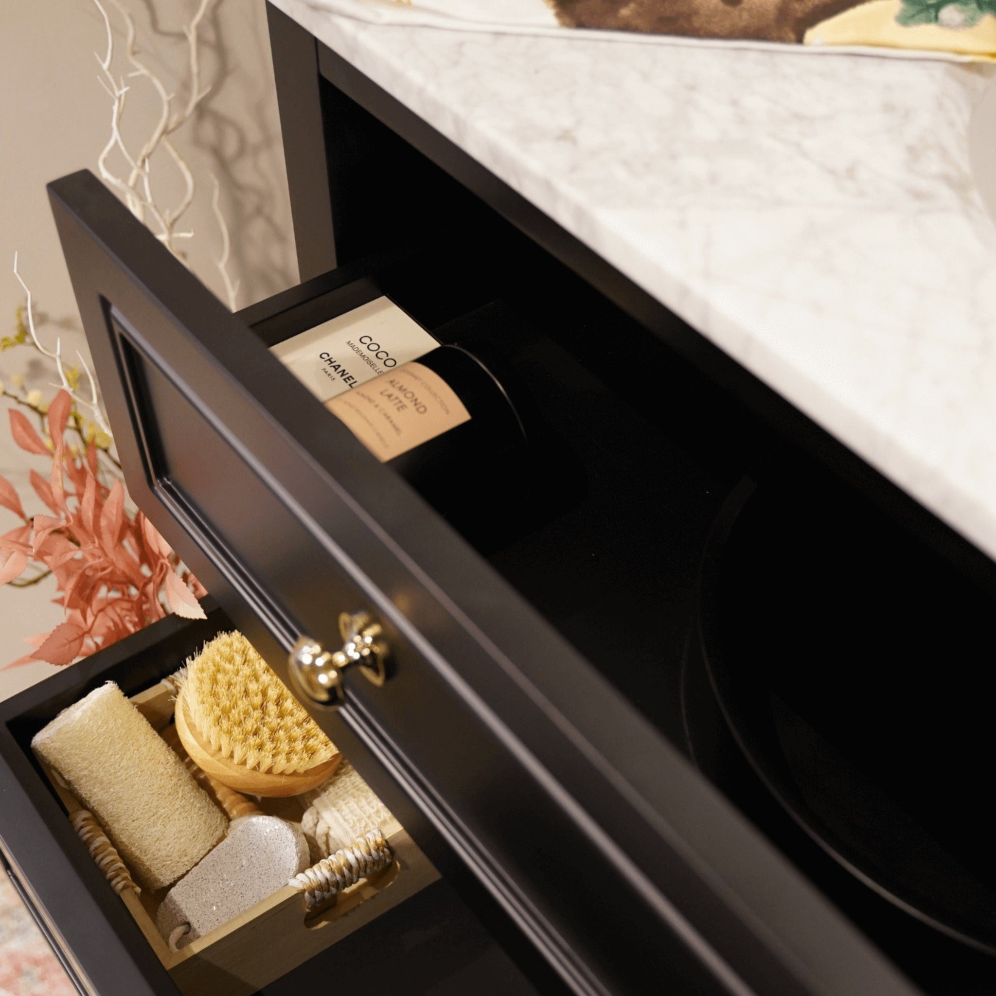 JOINERY BY BEARS AUDREY BLACK 900MM SINGLE BOWL FLOOR STANDING VANITY PACKAGE