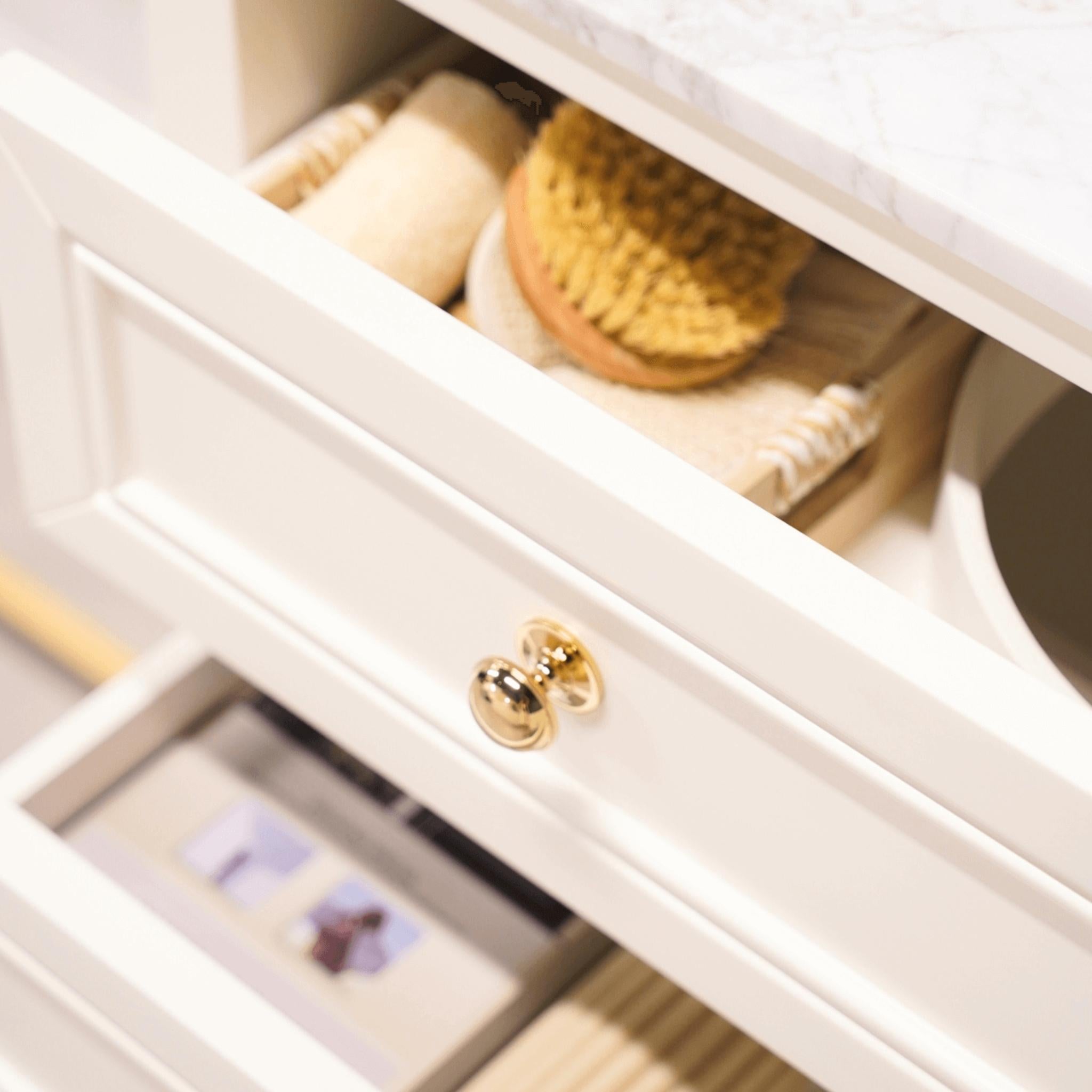 JOINERY BY BEARS AUDREY CLASSIC WHITE 900MM SINGLE BOWL FLOOR STANDING VANITY PACKAGE