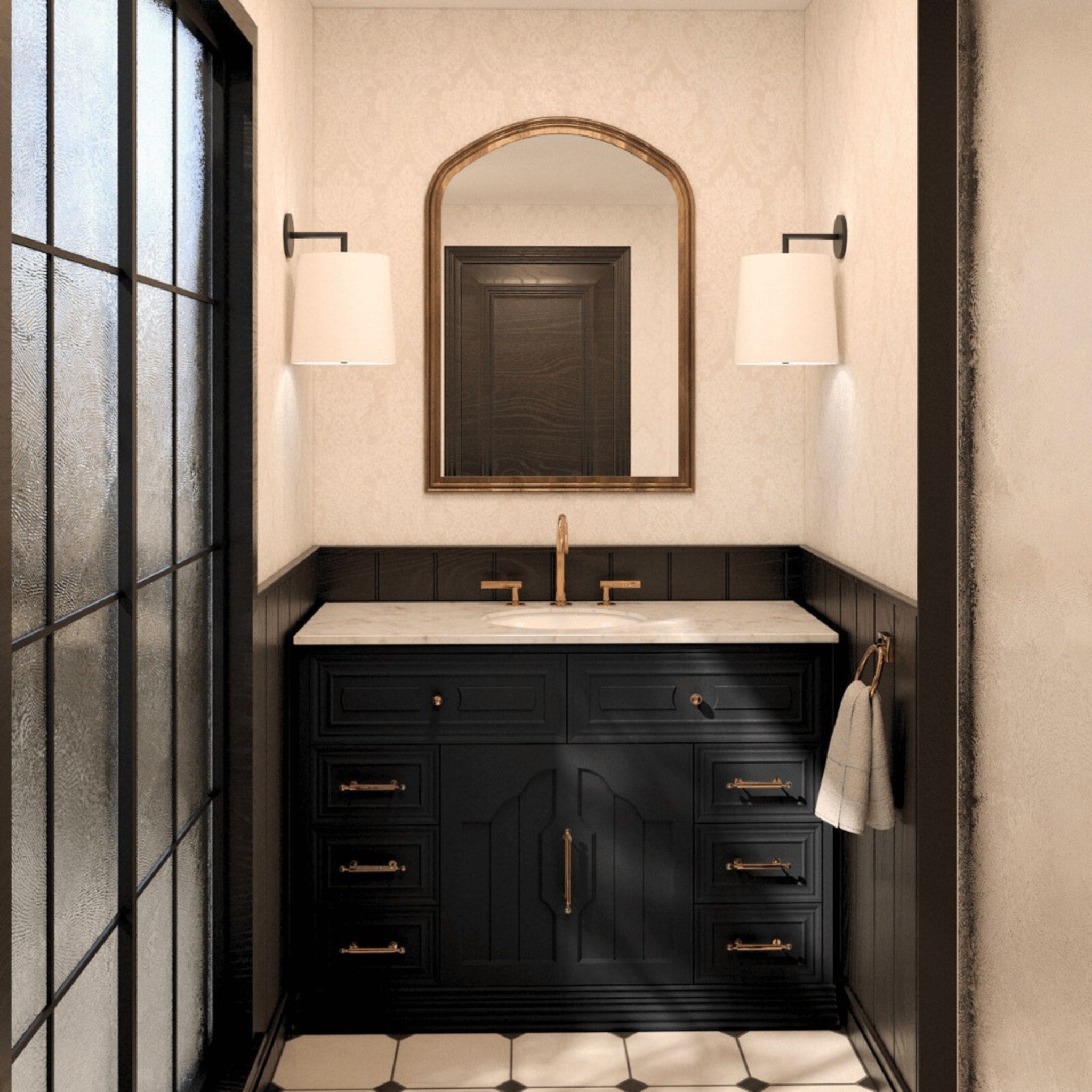 JOINERY BY BEARS ELEANOR BLACK 1200MM SINGLE BOWL FREESTANDING VANITY PACKAGE