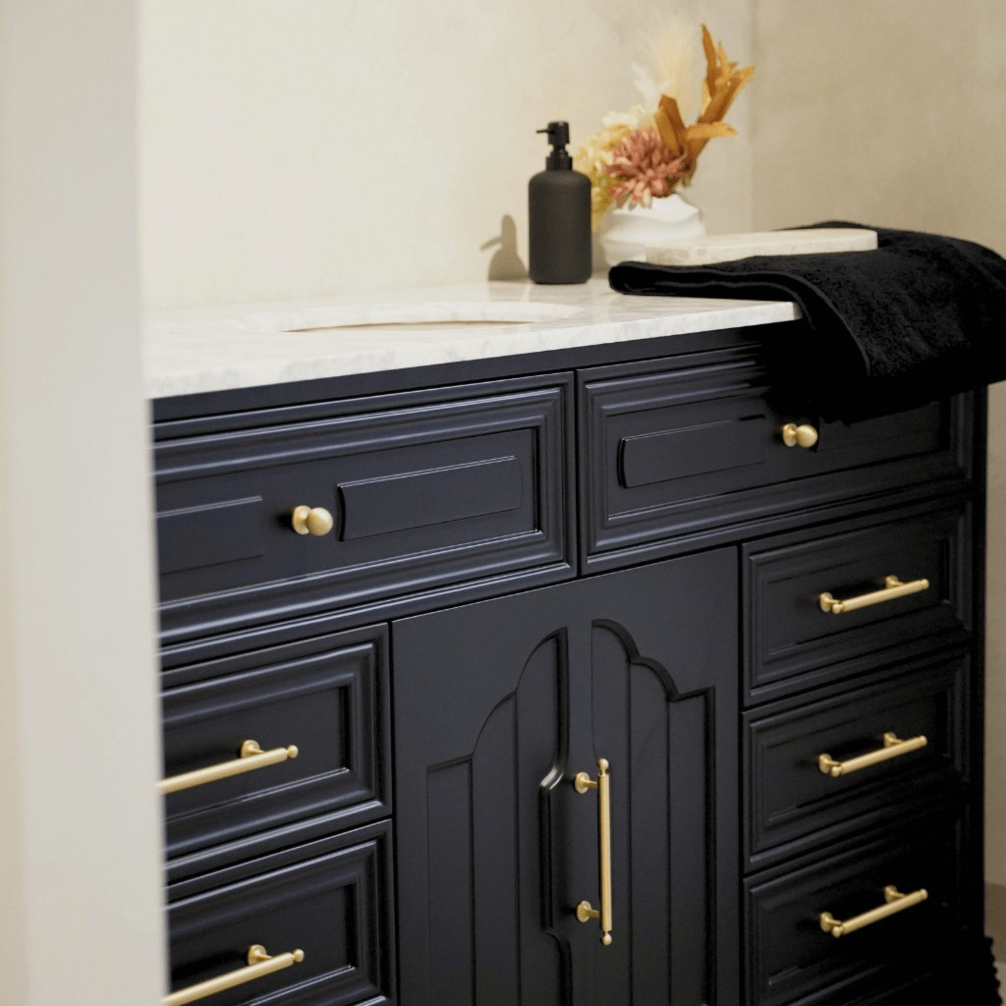 JOINERY BY BEARS ELEANOR BLACK 1200MM SINGLE BOWL FREESTANDING VANITY PACKAGE