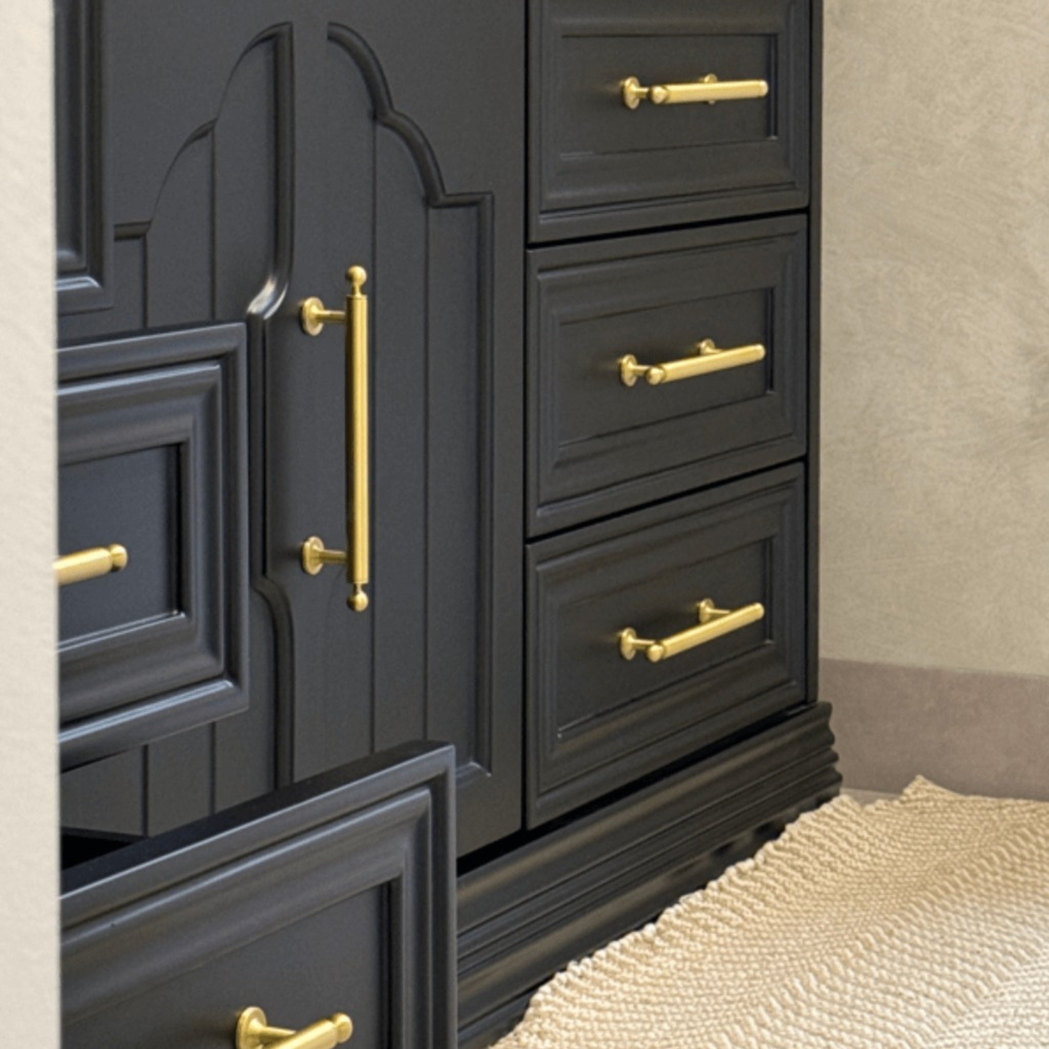 JOINERY BY BEARS ELEANOR BLACK 1200MM SINGLE BOWL FREESTANDING VANITY PACKAGE