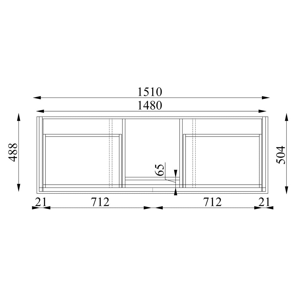 JOINERY BY BEARS ELEANOR BLACK 1500MM SINGLE BOWL FREESTANDING VANITY PACKAGE