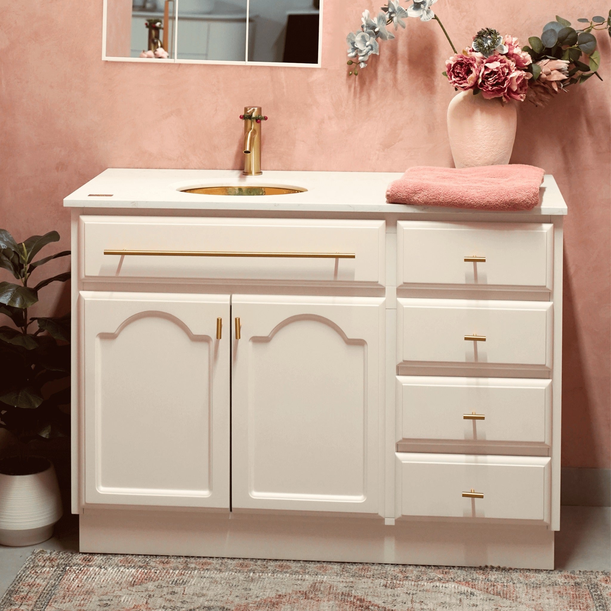 JOINERY BY BEARS ELISE CLASSIC WHITE 1200MM SINGLE BOWL FREESTANDING VANITY PACKAGE