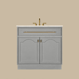 JOINERY BY BEARS ELISE PEARL GREY 900MM SINGLE BOWL FREESTANDING VANITY PACKAGE