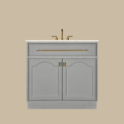 JOINERY BY BEARS ELISE PEARL GREY 900MM SINGLE BOWL FREESTANDING VANITY PACKAGE