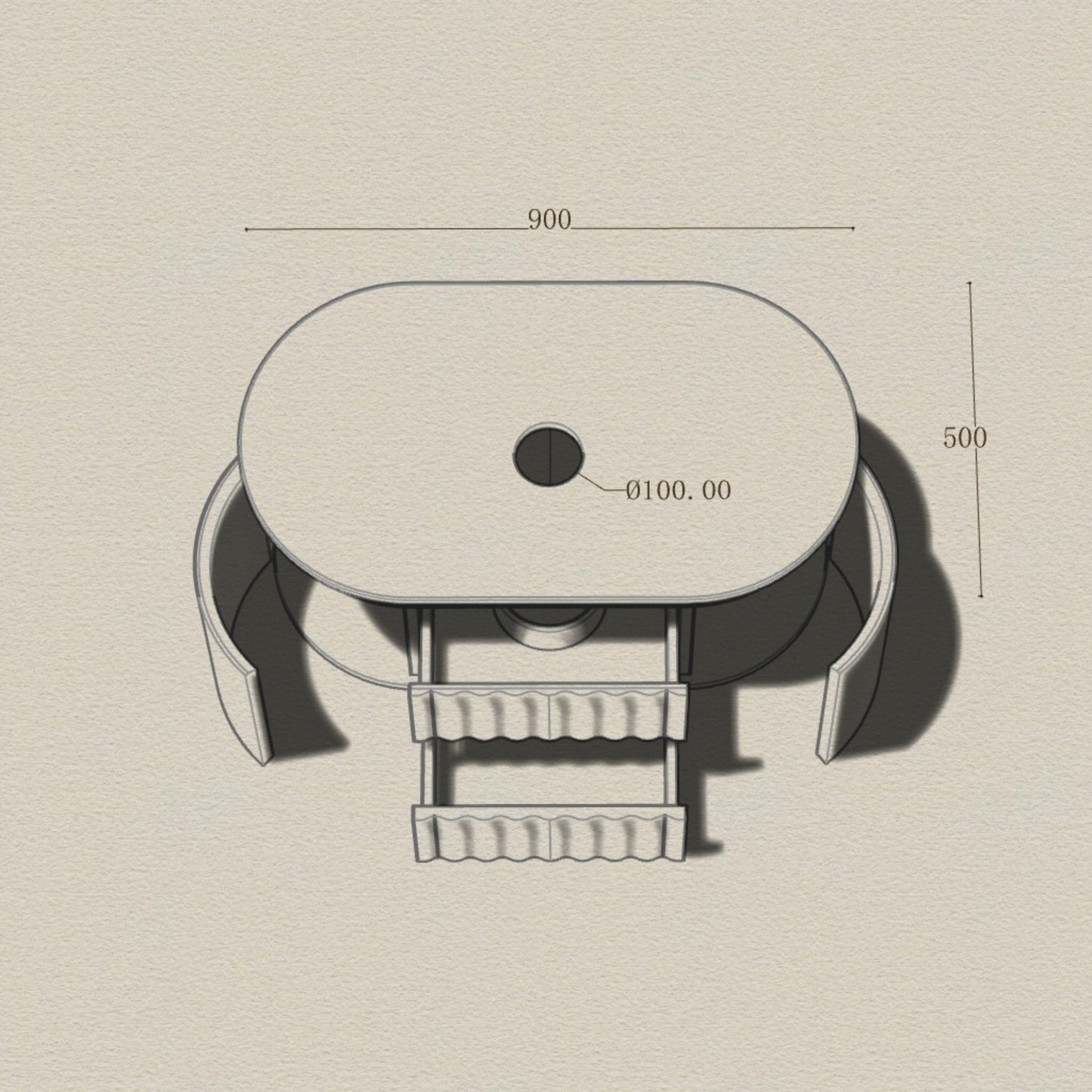 JOINERY BY BEARS WAVE PEARL GREY 900MM CURVE SINGLE BOWL WALL HUNG VANITY