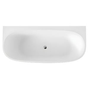 JOHNSON SUISSE VENEZIA BACK TO WALL ACRYLIC BATH GLOSS WHITE (AVAILABLE IN 1500MM, 1600MM AND 1700MM)