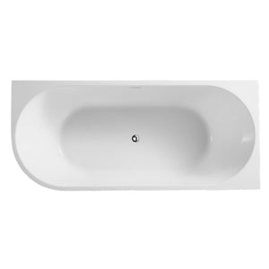 JOHNSON SUISSE VENEZIA RIGHT HAND CORNER ACRYLIC BATH WHITE (AVAILABLE IN 1500MM AND 1700MM)