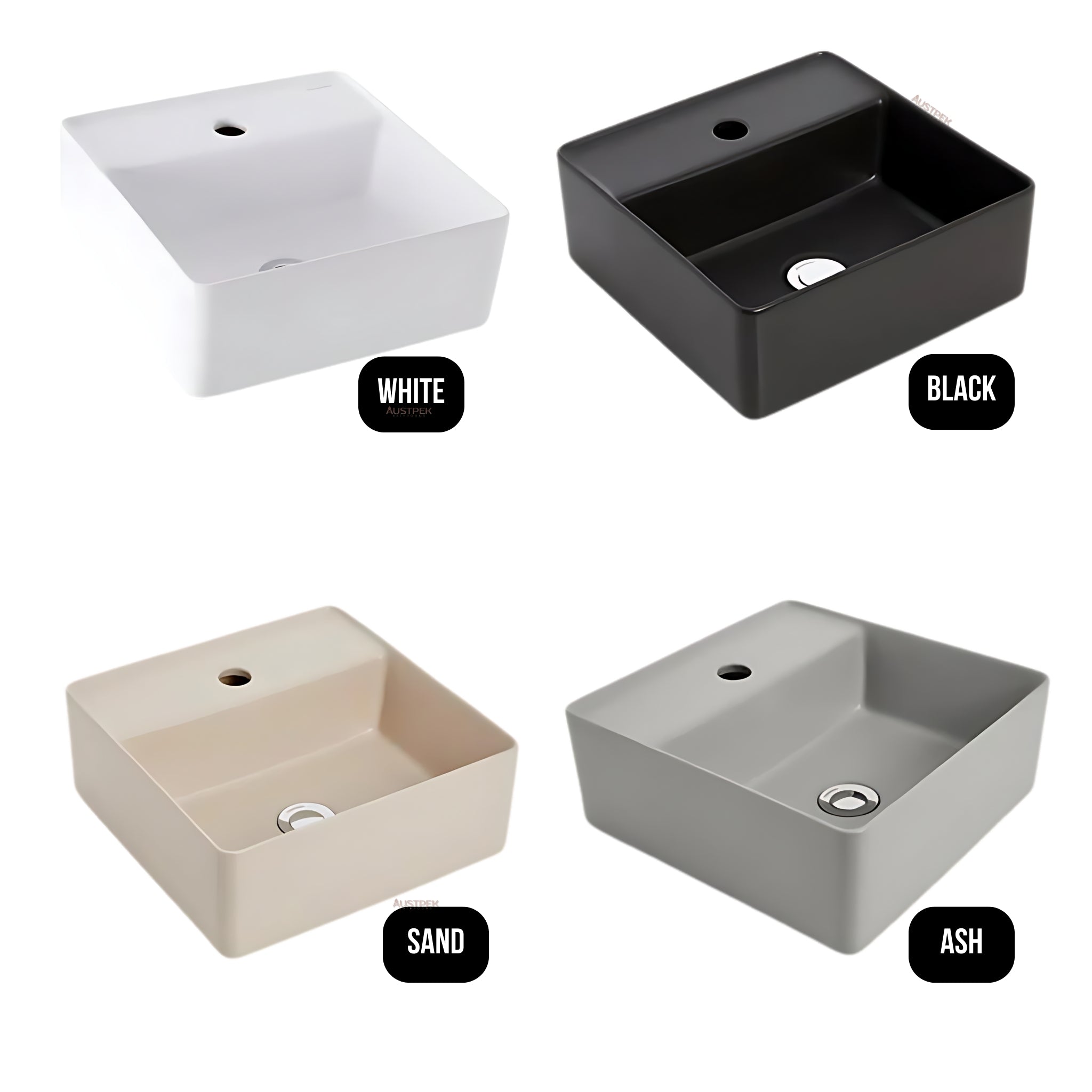 JOHNSON SUISSE VENEZIA SQUARE 1TH COUNTER TOP BASINS SAND 350MM
