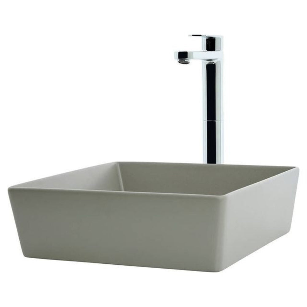 JOHNSON SUISSE VENEZIA SQUARE COUNTER TOP BASINS ASH 380MM