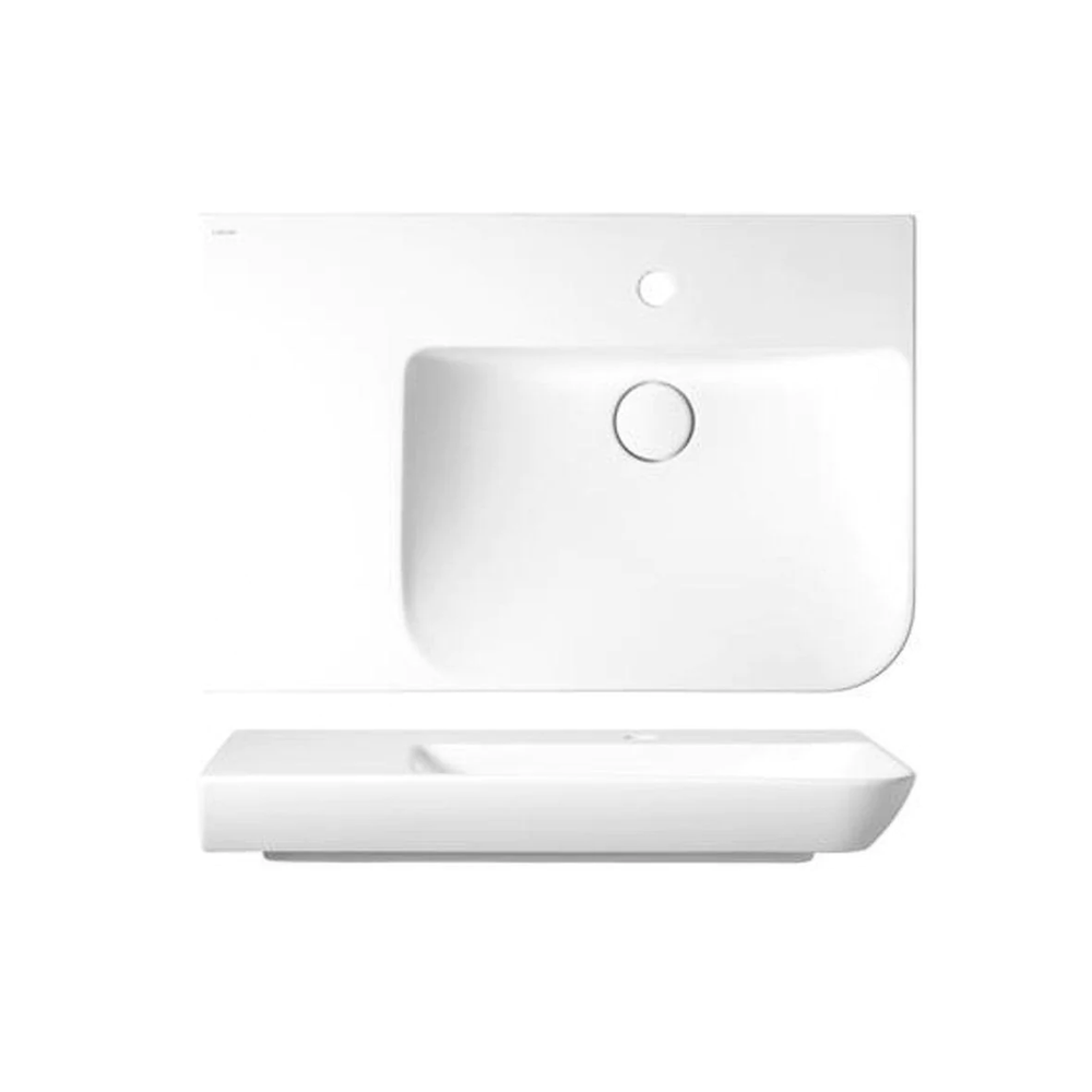 VEROTTI JASMINE ABOVE COUNTER/WALL MOUNTED FIRECLAY BASIN GLOSS WHITE 750MM