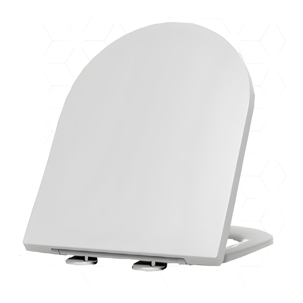 JOHNSON SUISSE VENEZIA DOUBLE FLAP TOILET SEAT WHITE