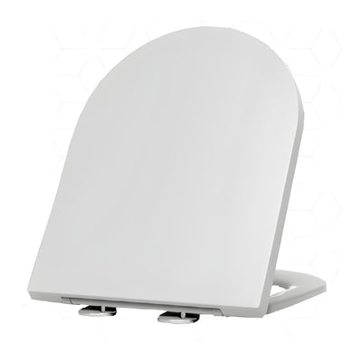 JOHNSON SUISSE VENEZIA DOUBLE FLAP TOILET SEAT WHITE