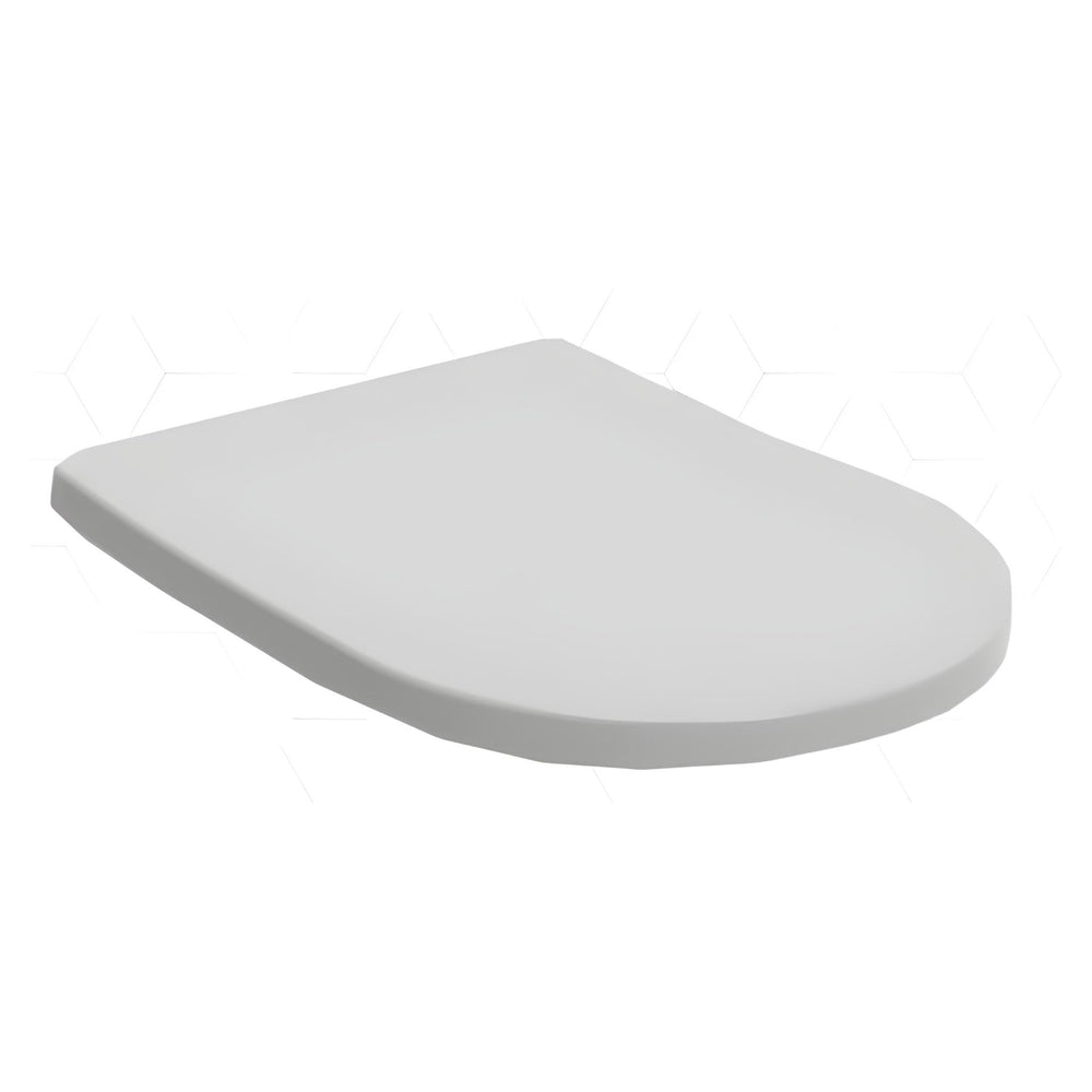 JOHNSON SUISSE VENEZIA DOUBLE FLAP TOILET SEAT WHITE